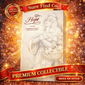 1994 Longaberger USA Pottery Hope Angels Cookie Chocolate Mold NIB